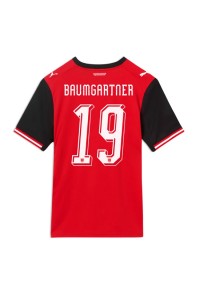 Itävalta Christoph Baumgartner #19 Jalkapallovaatteet Kotipaita MM-kisat 2026 Lyhythihainen